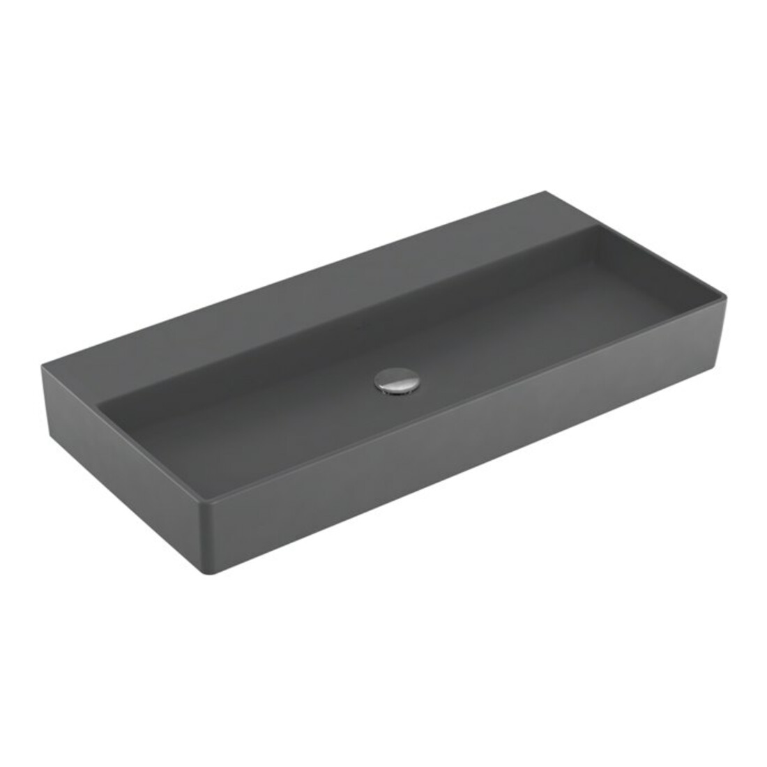V&B Waschtisch Memento 2.0 100x47cm, ohne Überlauf, graphite C-plus