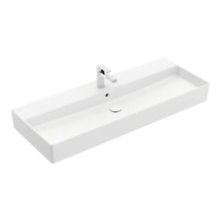 V&B Waschtisch Memento 2.0 120x47cm, gs, Hahnl., m ÜL, st. wh. C+