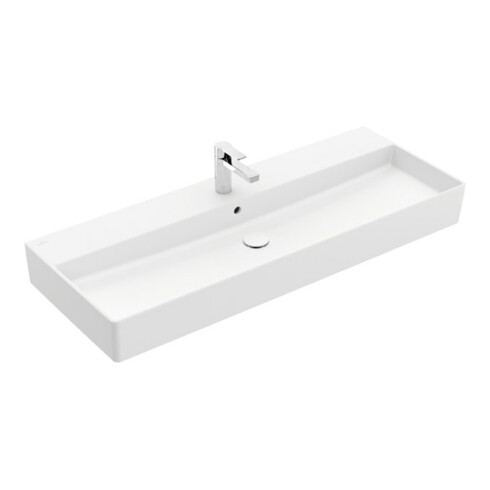 V&B Waschtisch Memento 2.0 120x47cm, gs, Hahnl., m ÜL, st. wh. C+