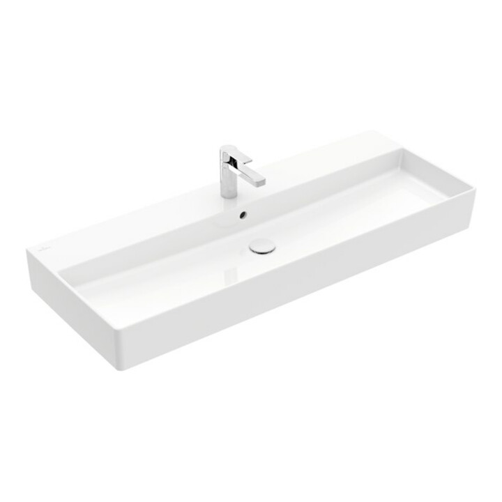 V&B Waschtisch Memento 2.0 120x47cm, gs, Hahnl., m ÜL, we alp C+