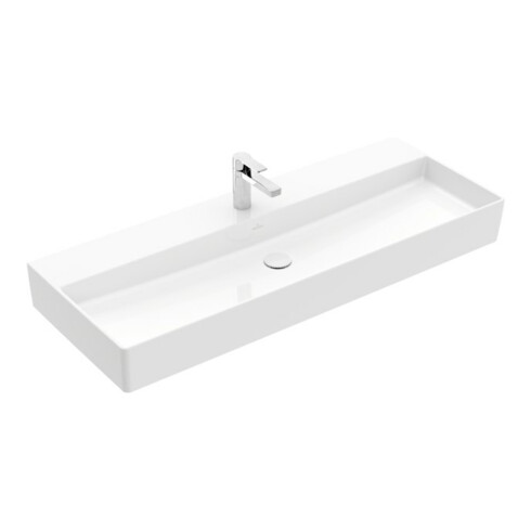 V&B Waschtisch Memento 2.0 120x47cm, gs, Hahnl., o. ÜL, we alp C+