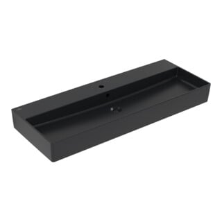 V&B Waschtisch Memento 2.0 120x47cm, Hahnl., m ÜL, P black C-plus