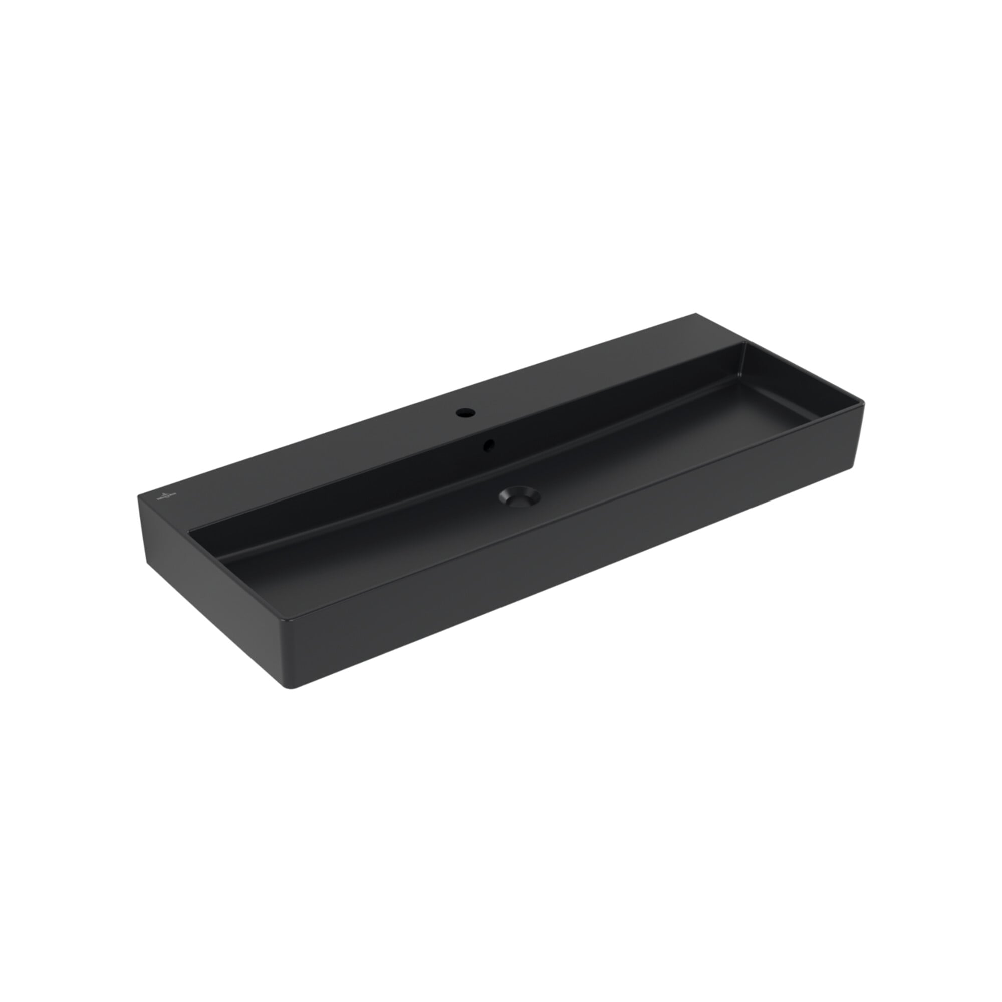 V&B Waschtisch Memento 2.0 120x47cm, Hahnl., m ÜL, P black C-plus ; Villeroy & Boch