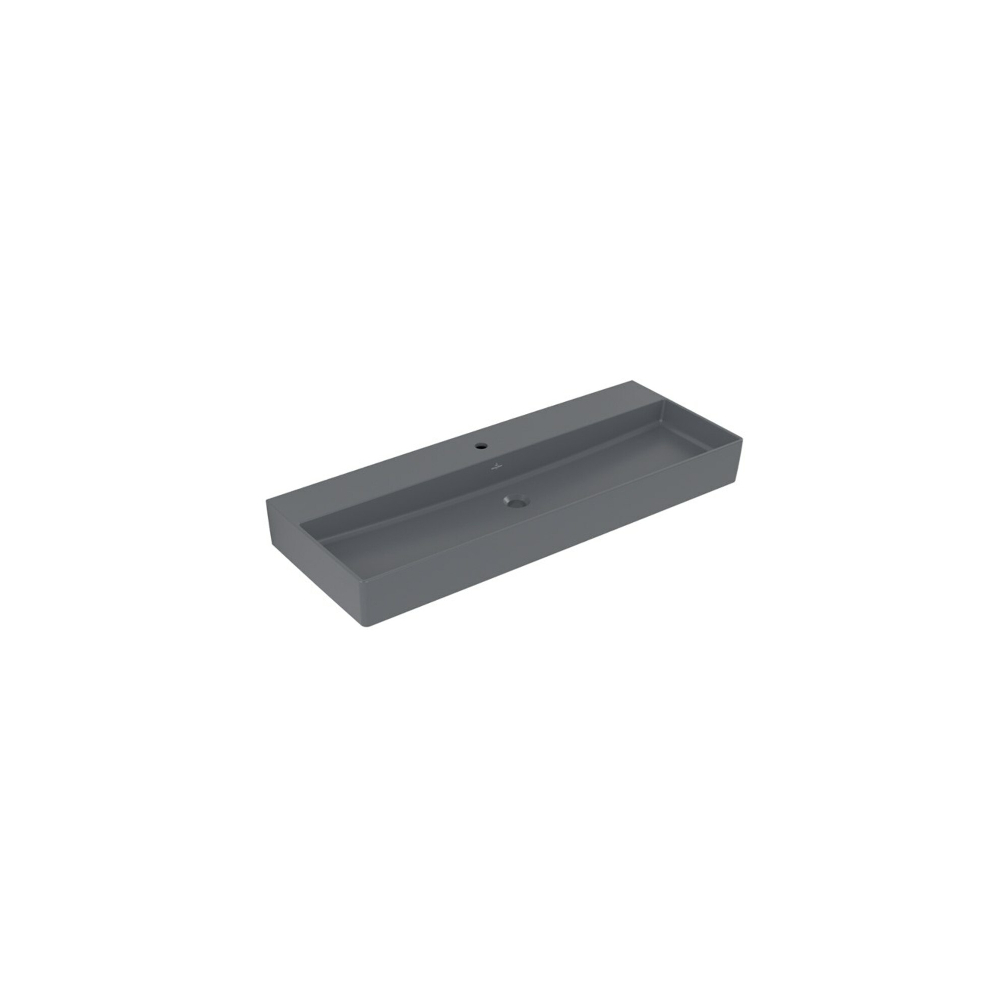 V&B Waschtisch Memento 2.0 120x47cm, Hahnl., o. ÜL, graphite C-plus ; Villeroy & Boch