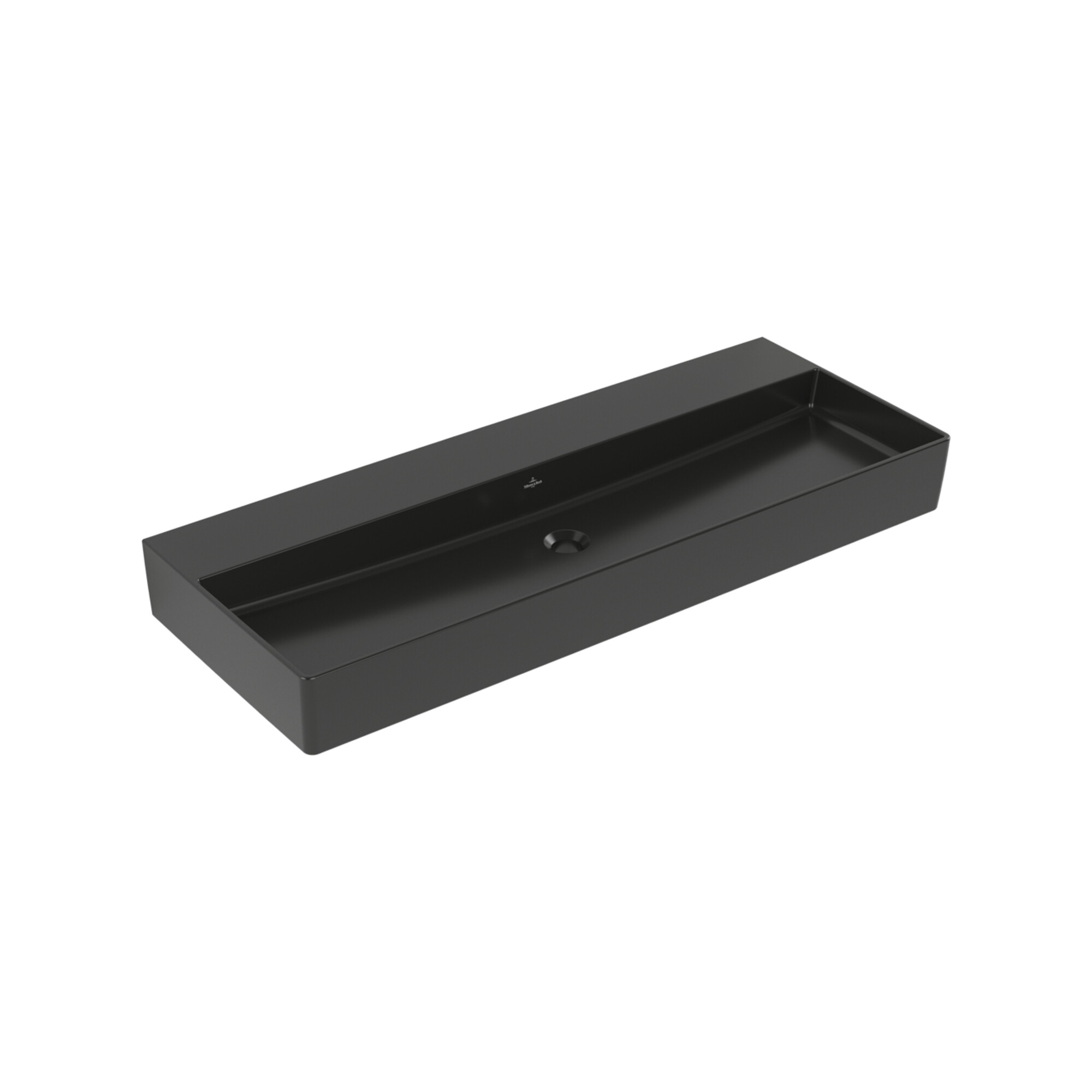 V&B Waschtisch Memento 2.0 120x47cm, o. Überlauf, pure black C-plus ; Villeroy & Boch