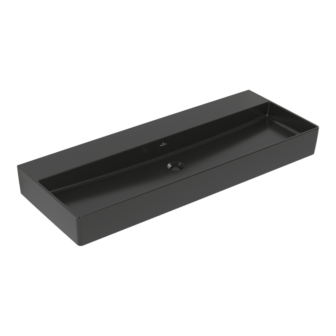 V&B Waschtisch Memento 2.0 120x47cm, o. Überlauf, pure black C-plus