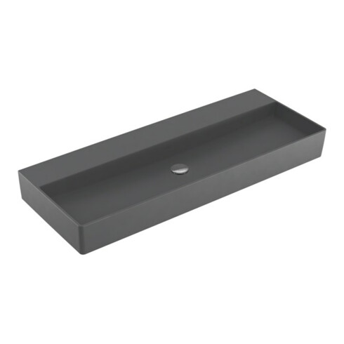 V&B Waschtisch Memento 2.0 120x47cm, ohne Überlauf, graphite C-plus