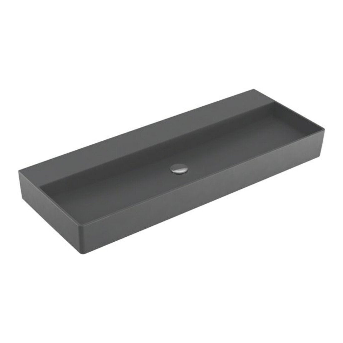 V&B Waschtisch Memento 2.0 120x47cm, ohne Überlauf, graphite C-plus