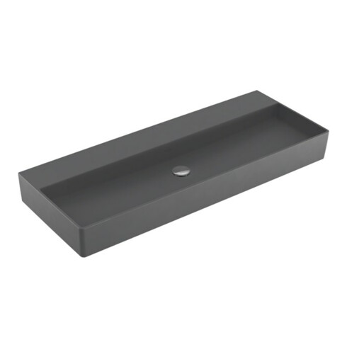 V&B Waschtisch Memento 2.0 120x47cm, ohne Überlauf, graphite C-plus