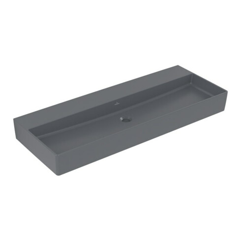 V&B Waschtisch Memento 2.0 120x47cm, ohne Überlauf, graphite C-plus