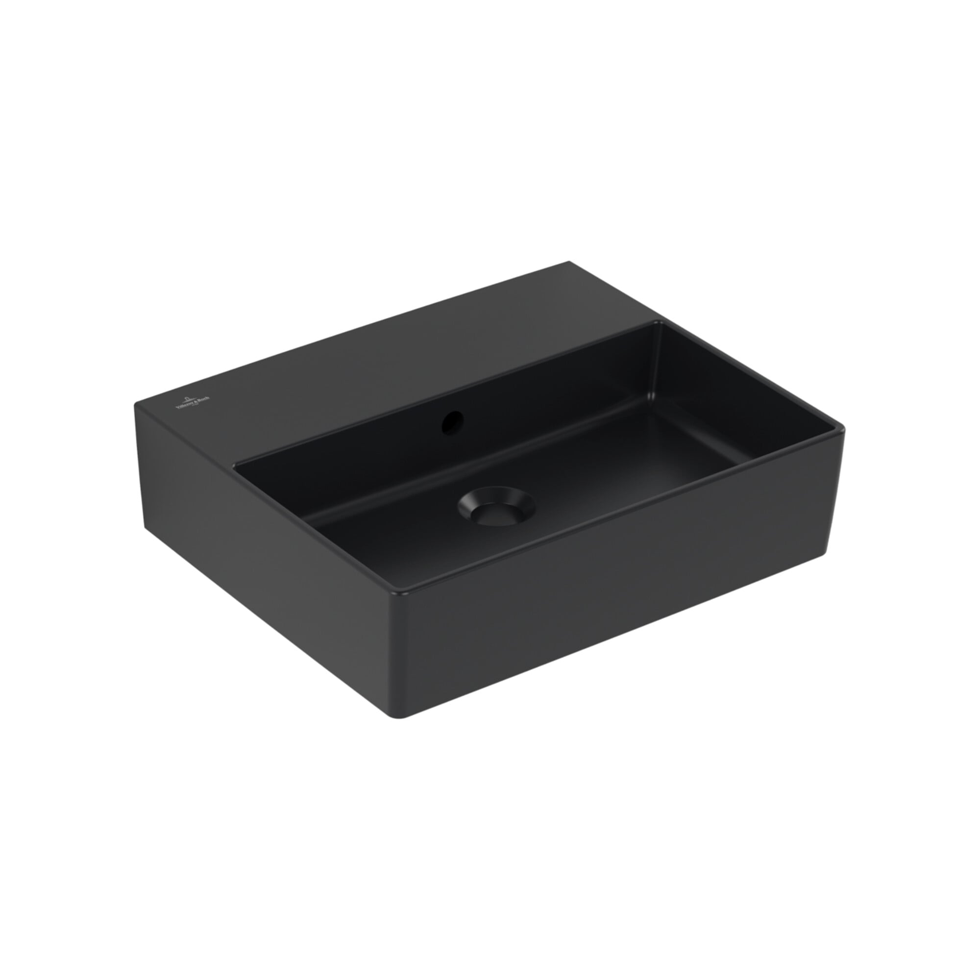 V&B Waschtisch Memento 2.0 50x42cm, geschli., m ÜL, P black C-plus ; Villeroy & Boch