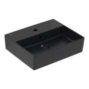 V&B Waschtisch Memento 2.0 50x42cm, Hahnl., m ÜL, pure black C-plus