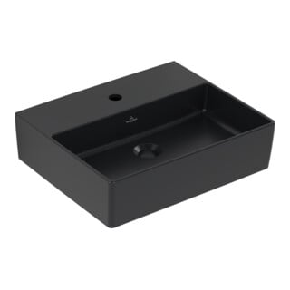 V&B Waschtisch Memento 2.0 50x42cm, Hahnl., o. ÜL, P black C-plus