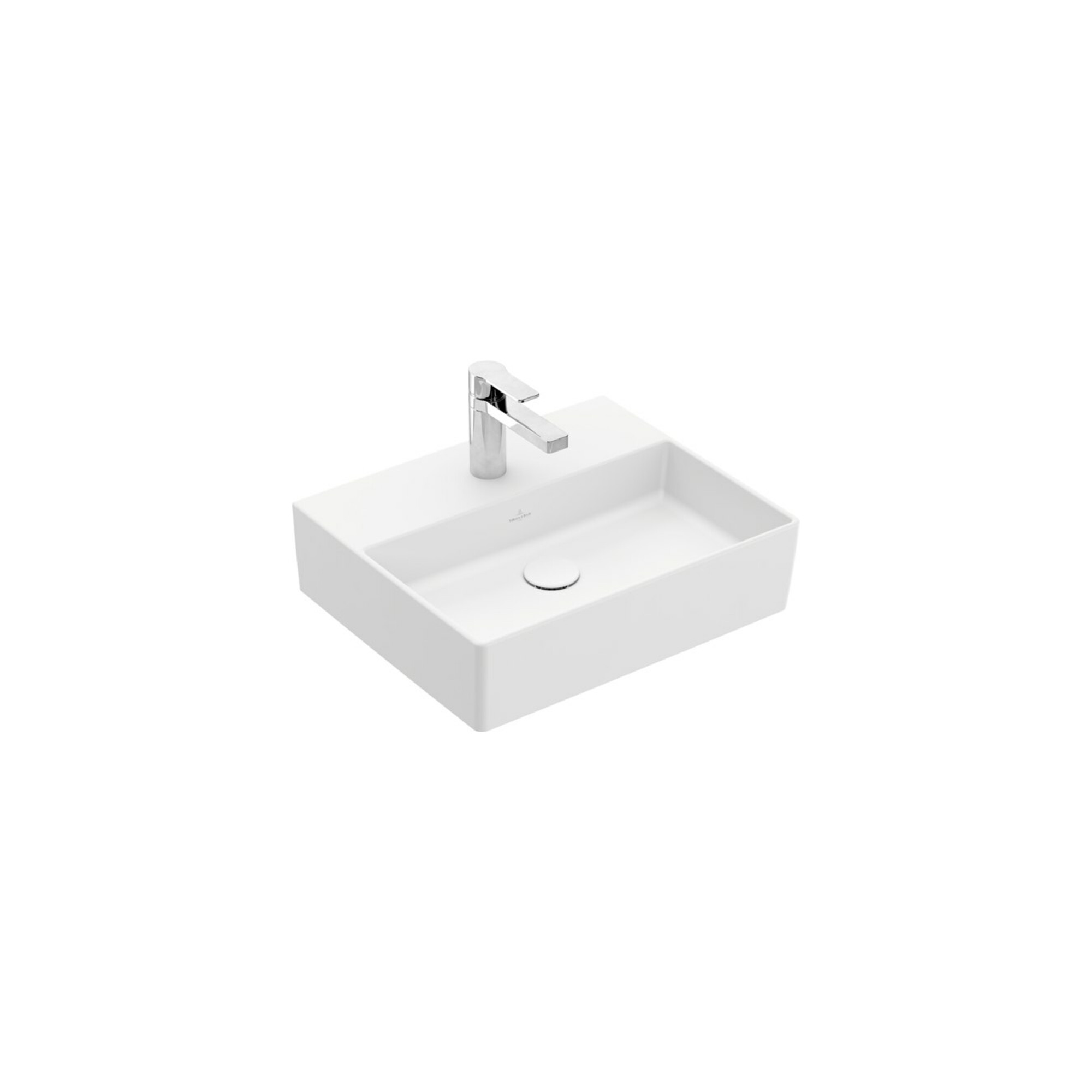 V&B Waschtisch Memento 2.0 50x42cm, Hahnl., o. ÜL, st. white C-plus ; Villeroy & Boch