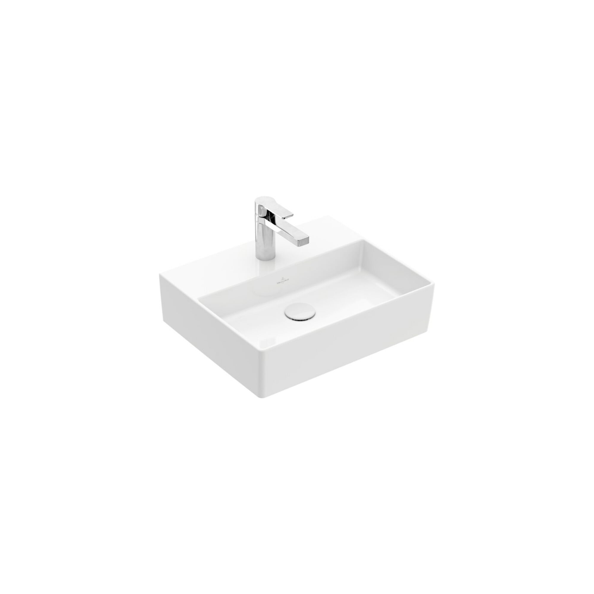 V&B Waschtisch Memento 2.0 50x42cm, Hahnl., o. ÜL, we alpin C-plus ; Villeroy & Boch