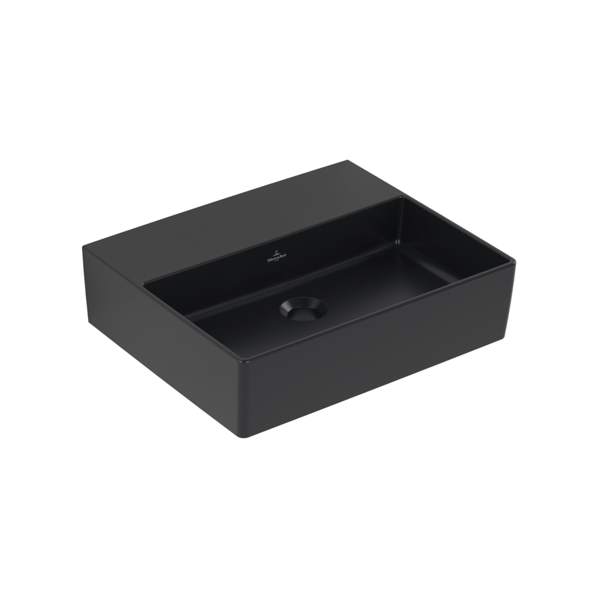 V&B Waschtisch Memento 2.0 50x42cm, o. Überlauf, pure black C-plus ; Villeroy & Boch