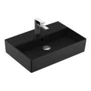 V&B Waschtisch Memento 2.0 60x42cm, Hahnl., m ÜL, pure black C-plus