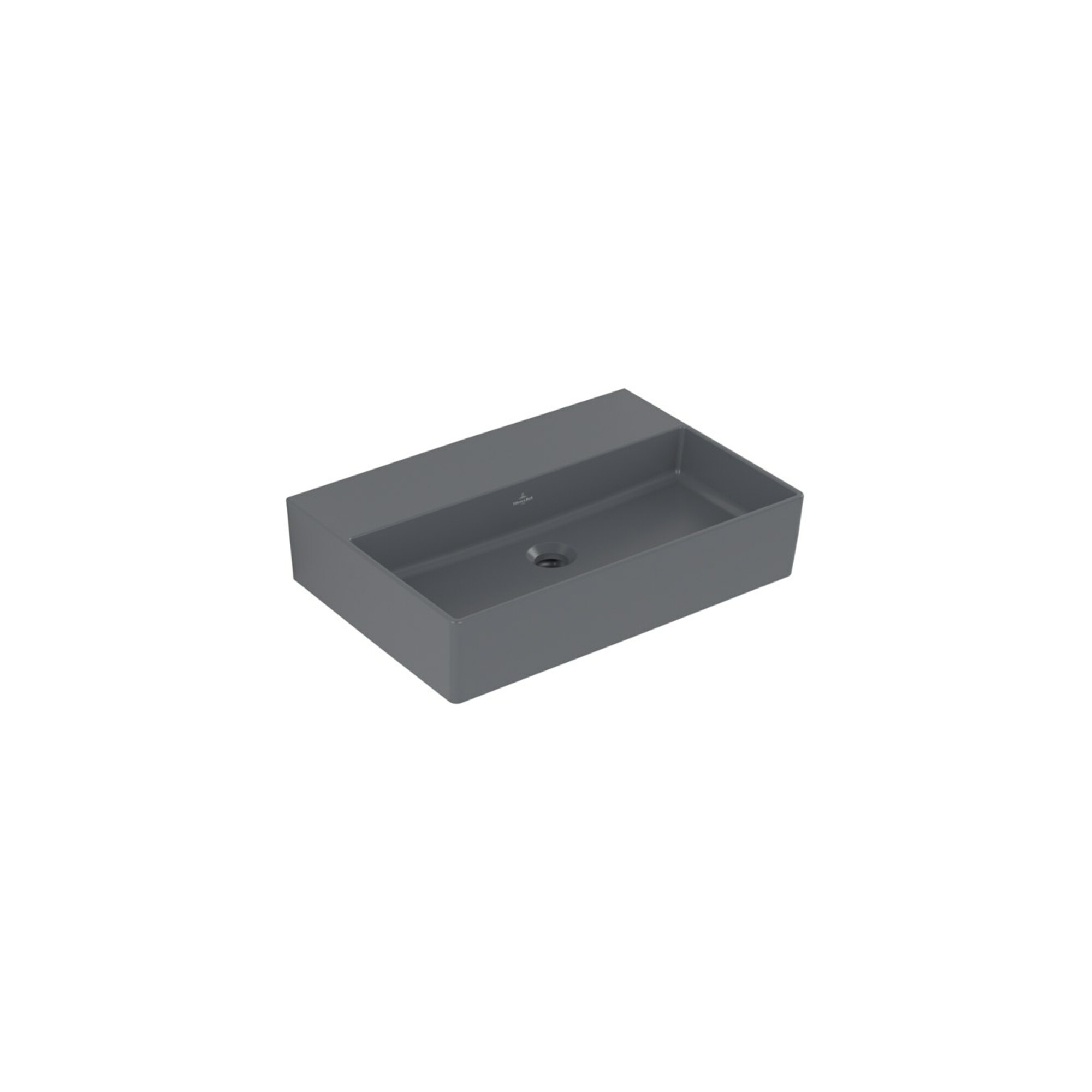 V&B Waschtisch Memento 2.0 60x42cm, ohne Überlauf, graphite C-plus ; Villeroy & Boch