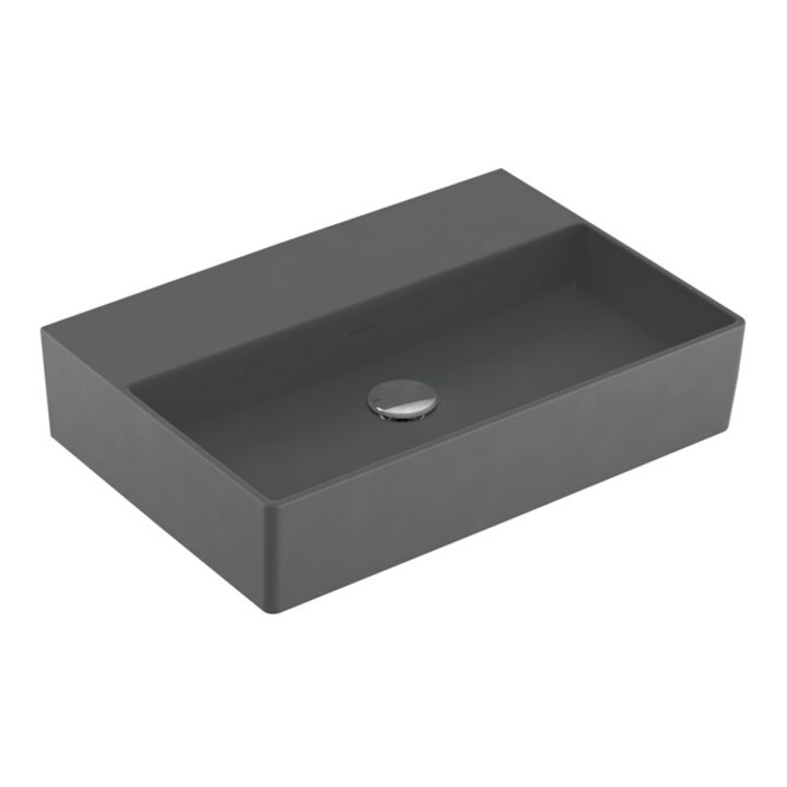 V&B Waschtisch Memento 2.0 60x42cm, ohne Überlauf, graphite C-plus