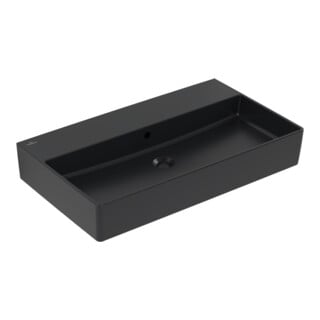 V&B Waschtisch Memento 2.0 80x47cm, geschli., m ÜL, P black C-plus