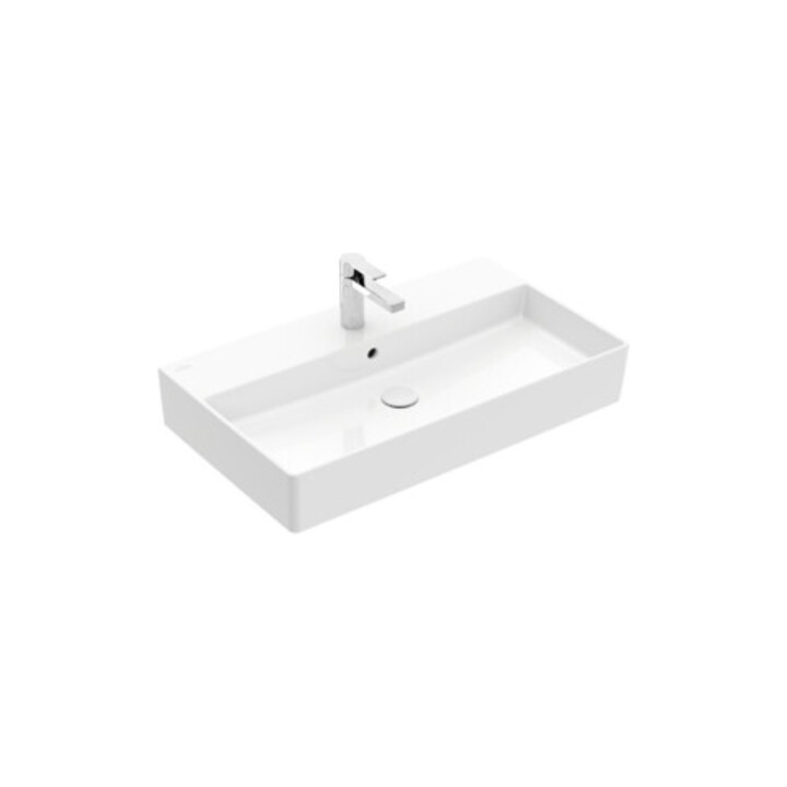 V&B Waschtisch Memento 2.0 80x47cm, gs, Hahnl., m ÜL, we alp C+
