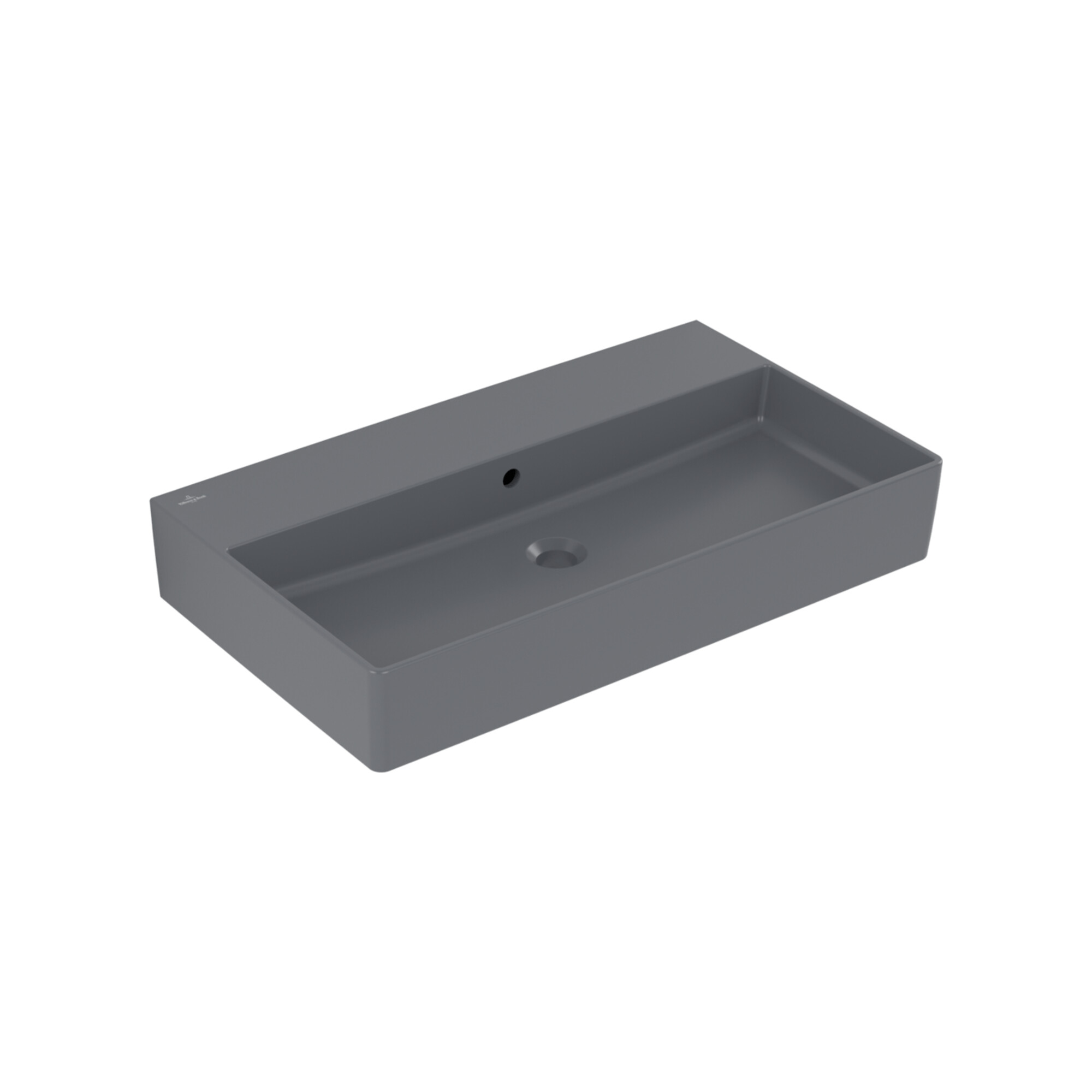 V&B Waschtisch Memento 2.0 80x47cm, mit Überlauf, graphite C-plus ; Villeroy & Boch