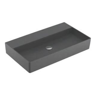 V&B Waschtisch Memento 2.0 80x47cm, ohne Überlauf, graphite C-plus