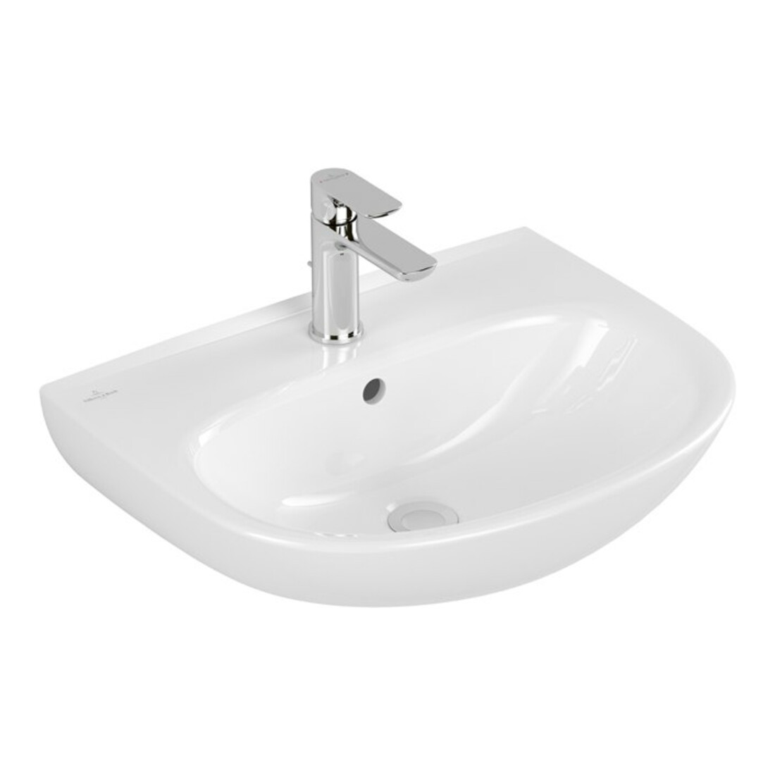 V&B Waschtisch O.Novo 55x44cm, ov., m Hahnl., m Überlauf, weiß