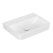 V&B Waschtisch O.NOVO 60x46cm, eck, o. HL, o. ÜL, weiß C-plus