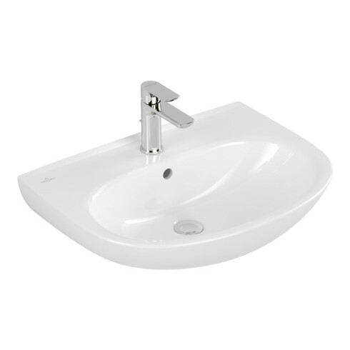 V&B Waschtisch O.Novo 60x46cm, ov., m Hahnl., m ÜL, we C-plus