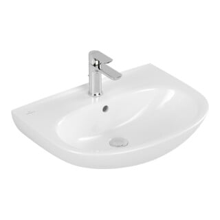 V&B Waschtisch O.Novo 60x46cm, ov., o. Hahnl., m ÜL, we C-plus