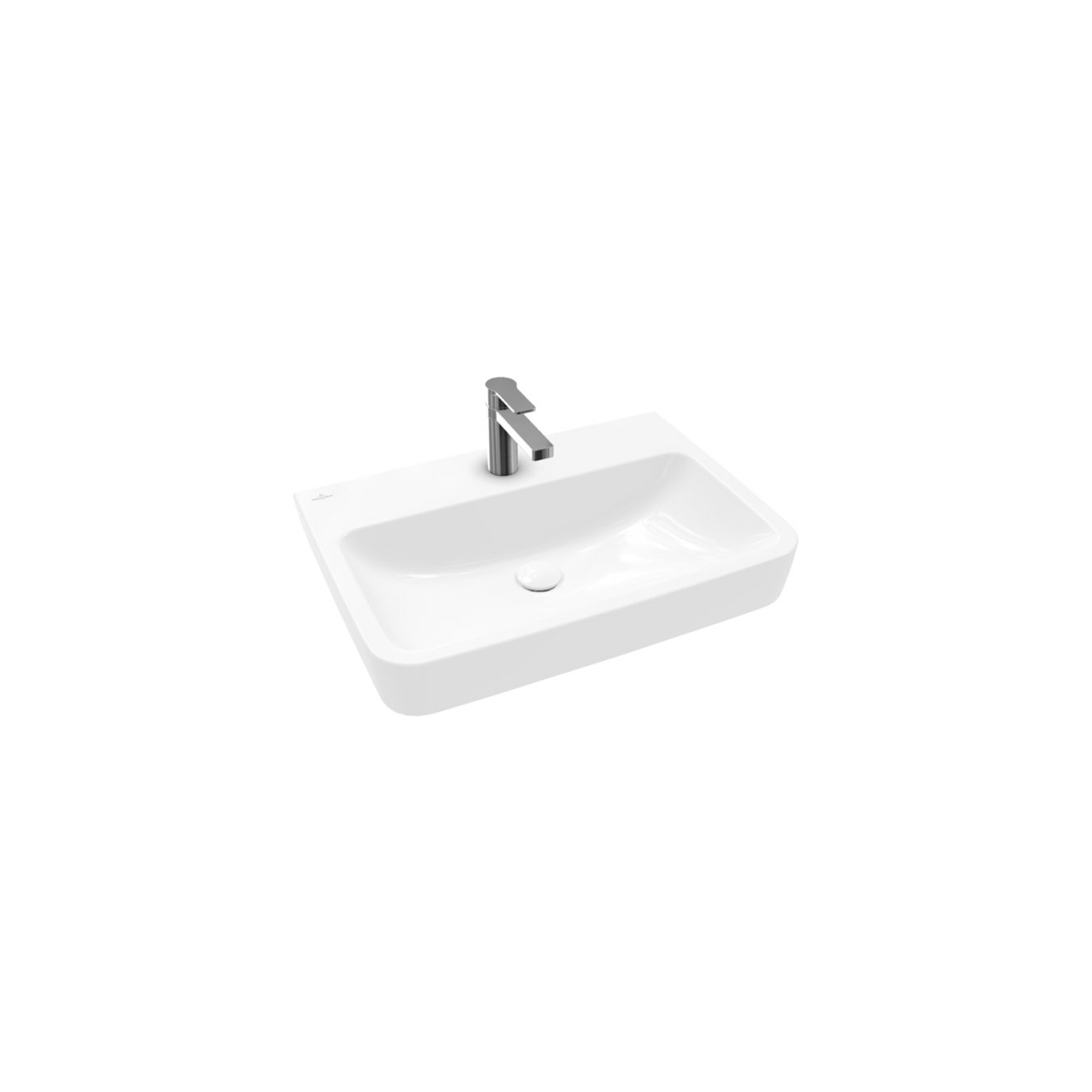V&B Waschtisch O.Novo 65x46cm, ek, 1 HL, o. ÜL, we A-bac C+ ; Villeroy & Boch