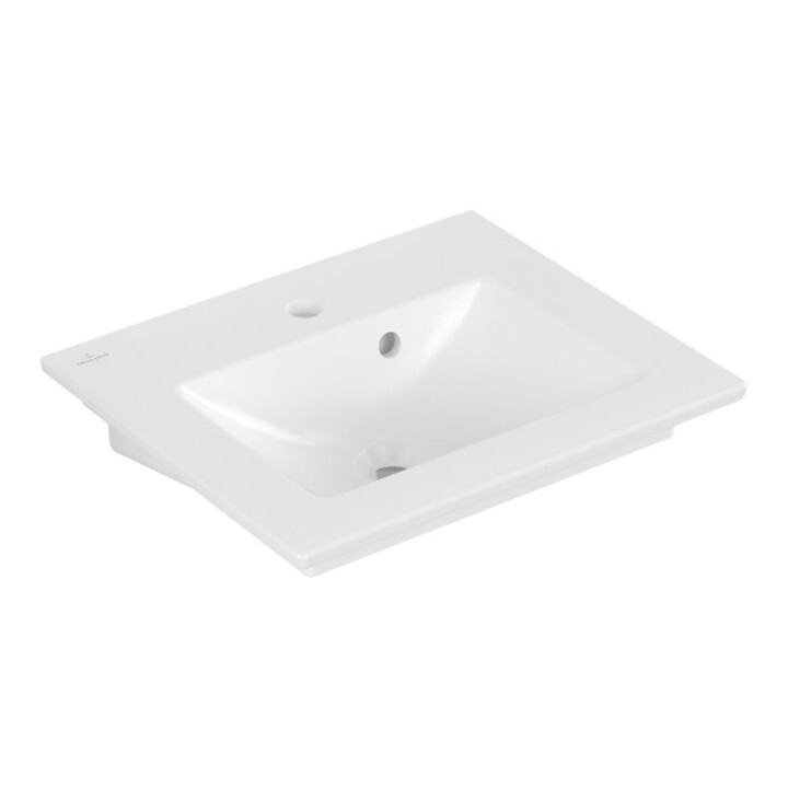 V&B Waschtisch VENTICELLO 50x42cm, m HL, m ÜL, stone white C-plus