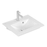 V&B Waschtisch VENTICELLO 50x42cm, m HL, mit Überlauf, weiß C-plus