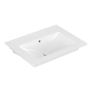 V&B Waschtisch VENTICELLO 65x50cm, o. HL, m Überlauf, weiß C-plus