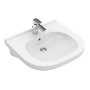 V&B Waschtisch VICARE 56x55cm, m HL, o. Überlauf, weiß C-plus