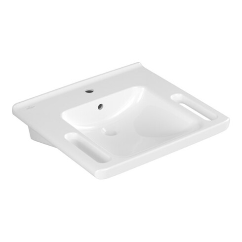 V&B Waschtisch Vicare 60x55cm, m Hahnloch, mit Überlauf, weiß