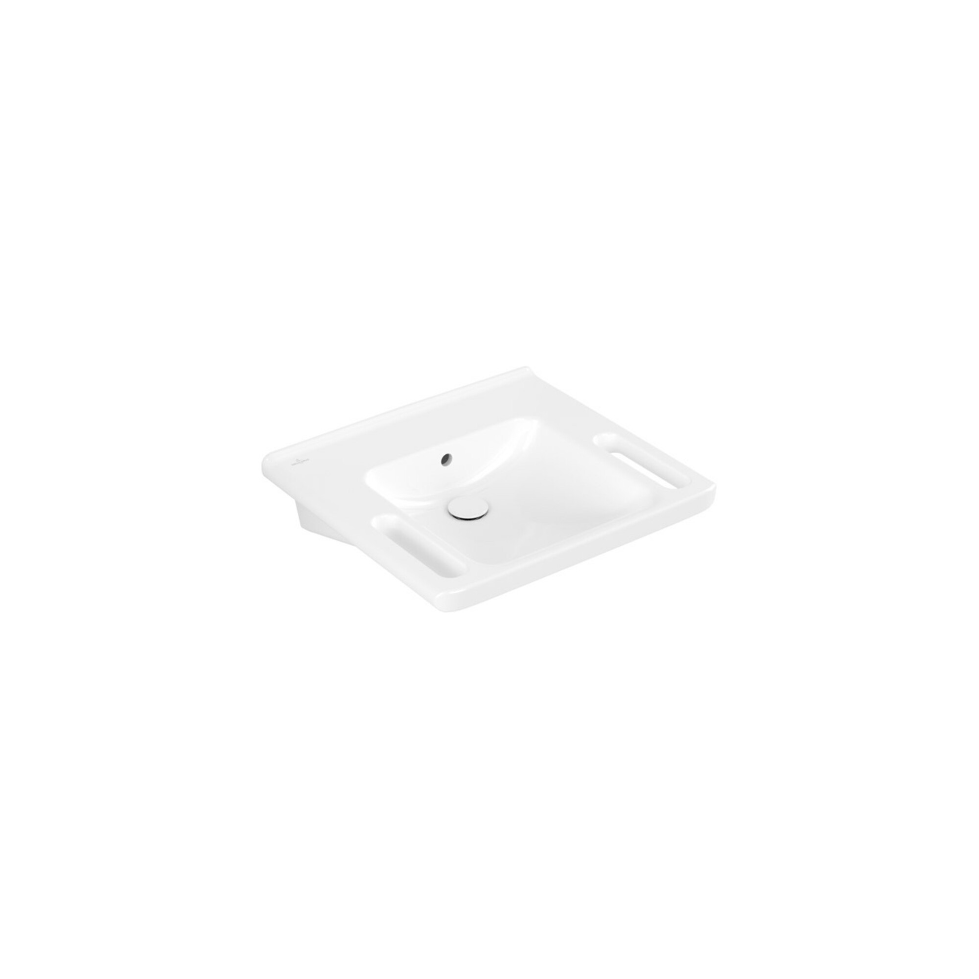V&B Waschtisch Vicare 60x55cm, o. Hahnl., m ÜL, weiß C-plus ; Villeroy & Boch