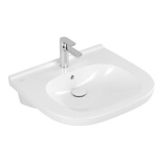 V&B Waschtisch VICARE 61x55cm, m HL, m ÜL, weiß AntiBac C-Plus-3