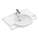 V&B Waschtisch VICARE 80x55cm, m HL, o. Überlauf, weiß C-plus-1