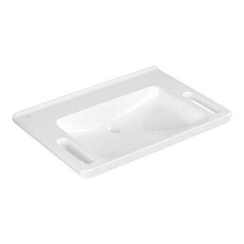 V&B Waschtisch Vicare 80x55cm, o. Hahnl., ohne Überlauf, weiß
