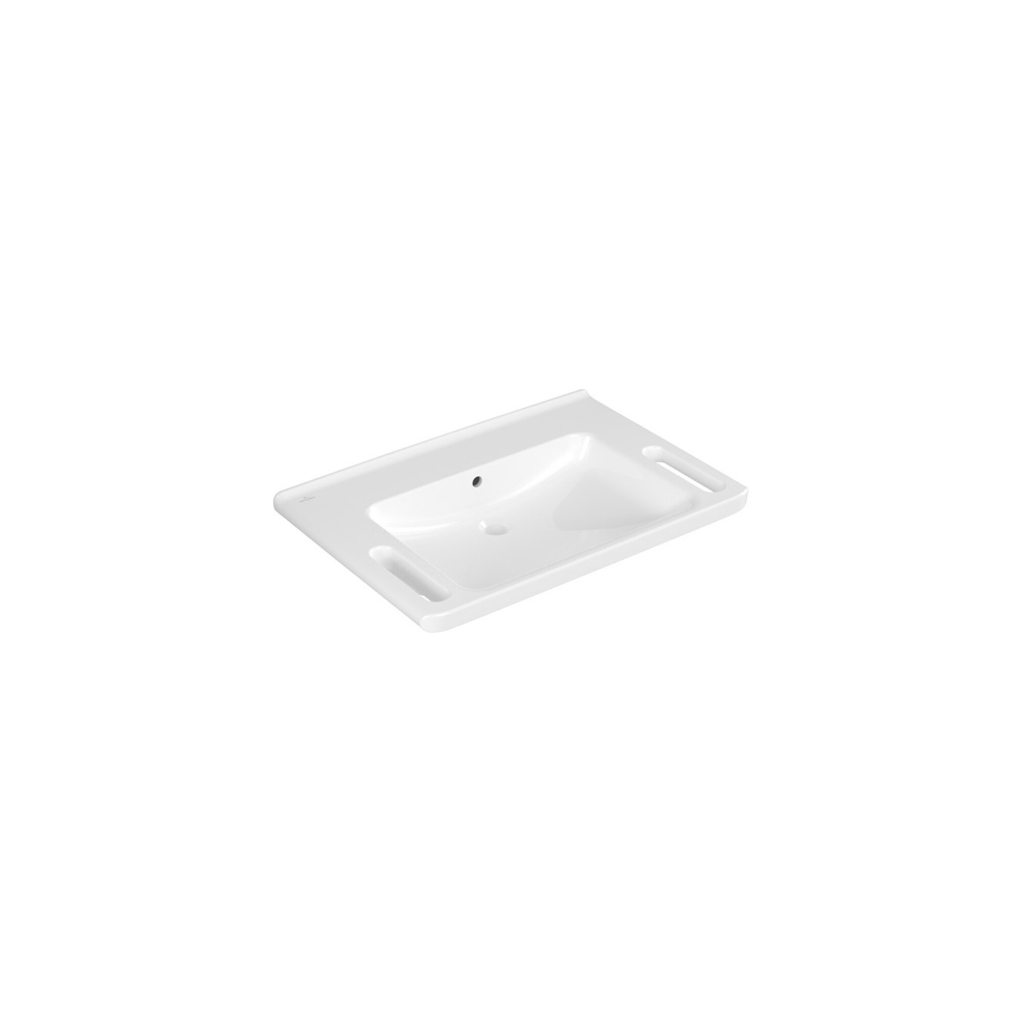 V&B Waschtisch Vicare 80x55cm, o. Hahnloch, mit Überlauf, weiß ; Villeroy & Boch