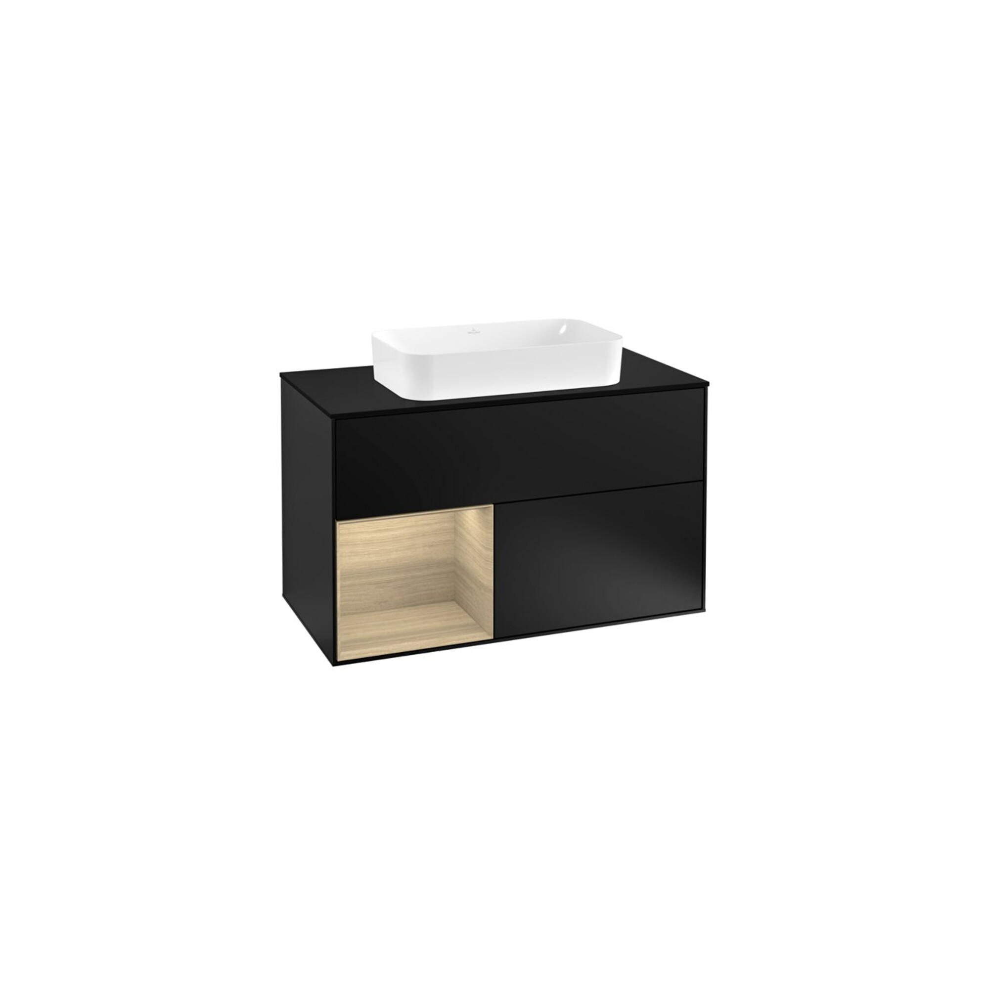V&B Waschtischunterschrank Abdeckplatte bla m Finion 100x60,3cm, Reg li Oa ven, bla m lacquer ; Villeroy & Boch