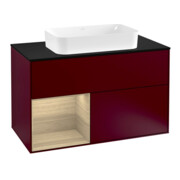 V&B Waschtischunterschrank Abdeckplatte bla m Finion 100x60,3cm, Reg li Oa Veneer, Peony Matt