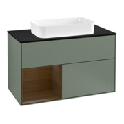 V&B Waschtischunterschrank Abdeckplatte bla m Finion 100x60,3cm, Reg li wal ven, Oli. m Lac