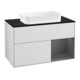 V&B Waschtischunterschrank Abdeckplatte bla m Finion 100x60,3cm, Reg re Anthrac. m, wh. m Lac-1