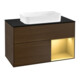 V&B Waschtischunterschrank Abdeckplatte bla m Finion 100x60,3cm, Reg re gol m, Walnut veneer-1