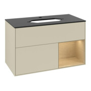 V&B Waschtischunterschrank Abdeckplatte bla m Finion 100x60,3cm, Reg re Oa ven, si Gr m Lac-4