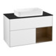 V&B Waschtischunterschrank Abdeckplatte bla m Finion 100x60,3cm, Reg re wal ven, glo wh. Lac-1