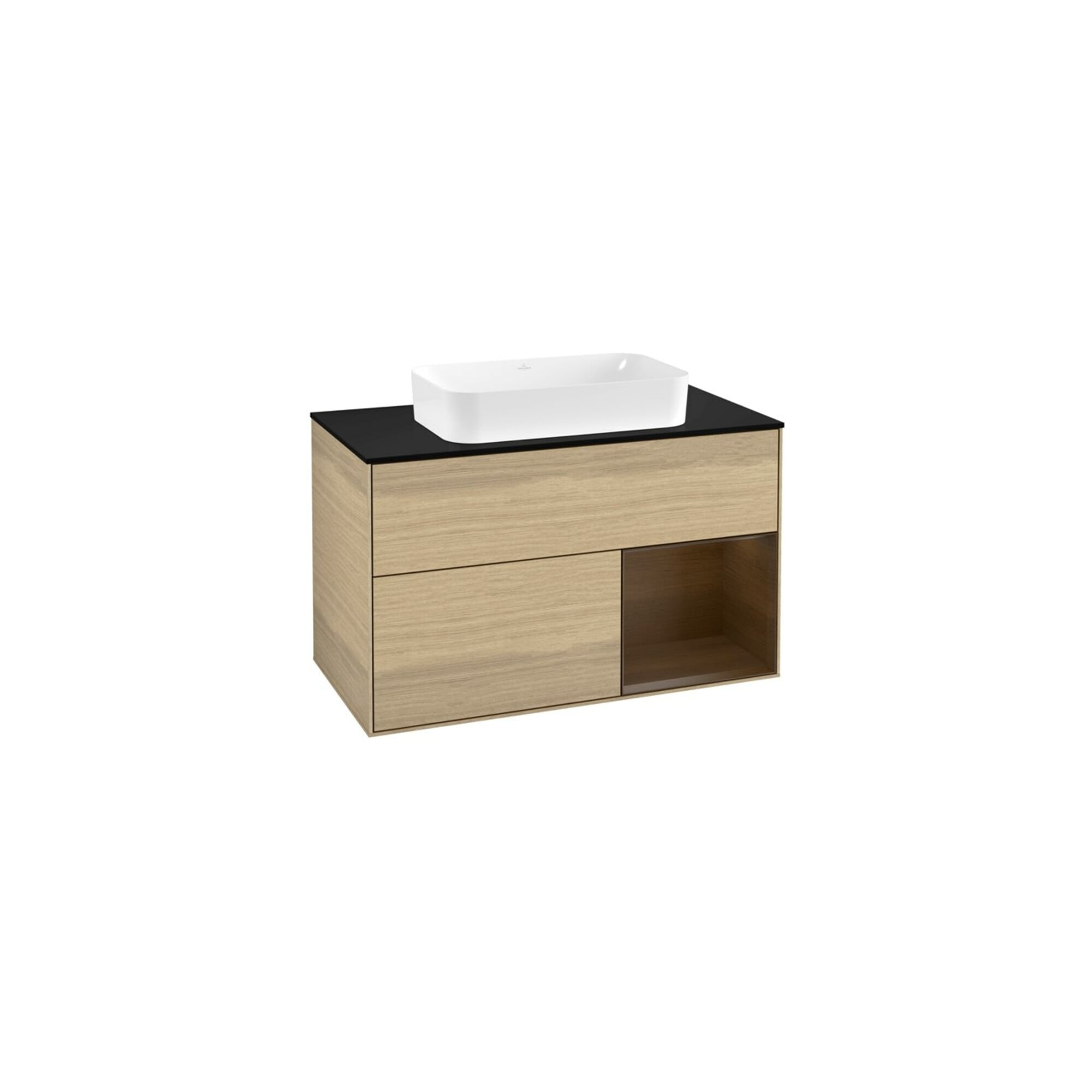 V&B Waschtischunterschrank Abdeckplatte bla m Finion 100x60,3cm, Reg re wal ven, Oak Veneer ; Villeroy & Boch